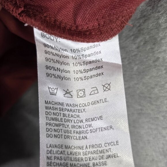 Womens Willit Orange Athletic Shorts 5" Inseam Outdoor Hiking Nylon Stretch 12 - Picture 4 of 11